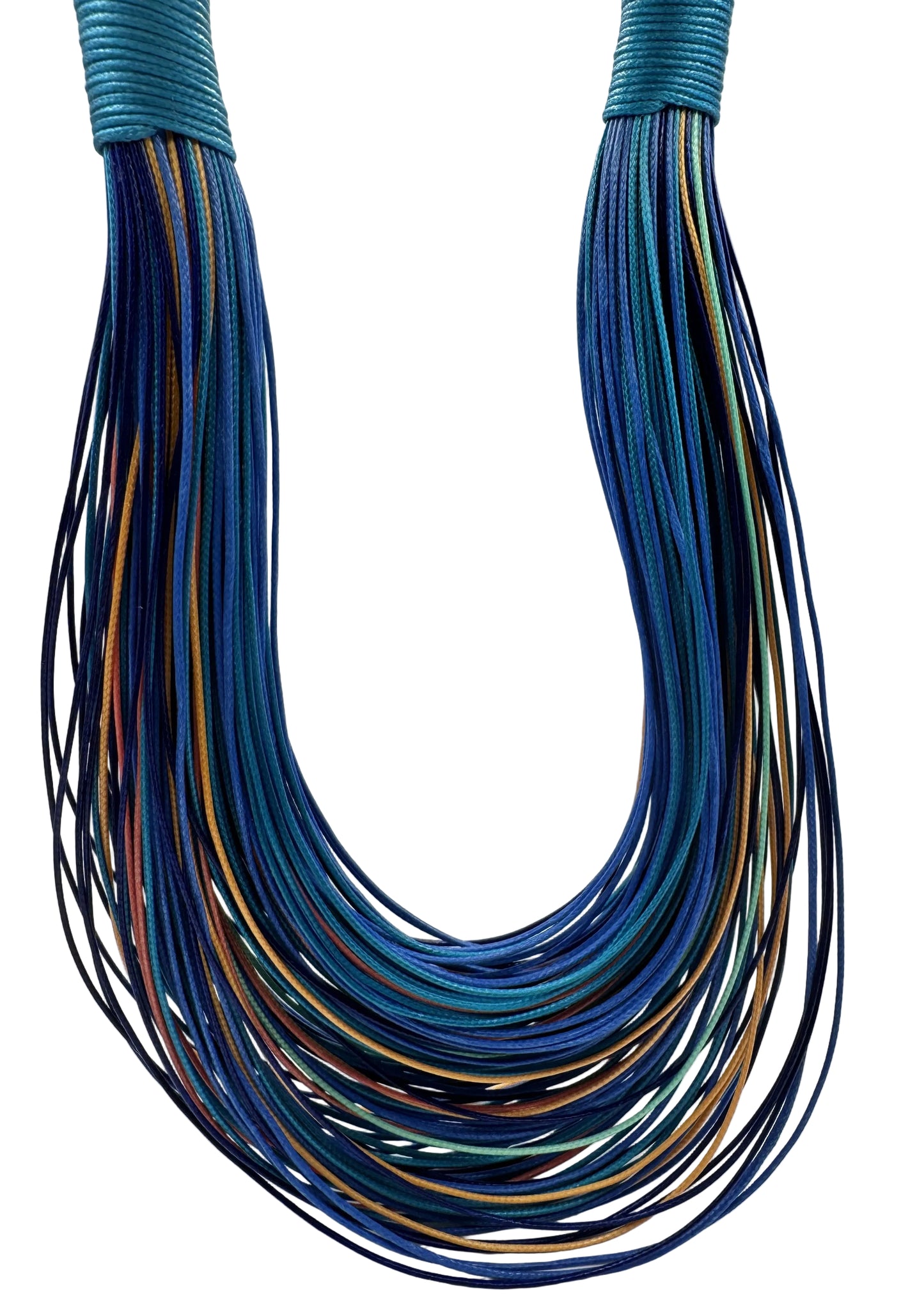 Afrika Blue, dark blue, orange