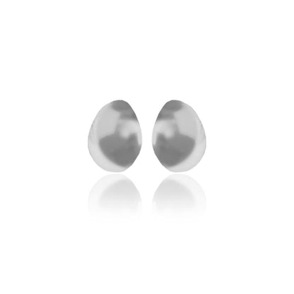 Pair of Andinia Silver Stud Earrings  on a white background