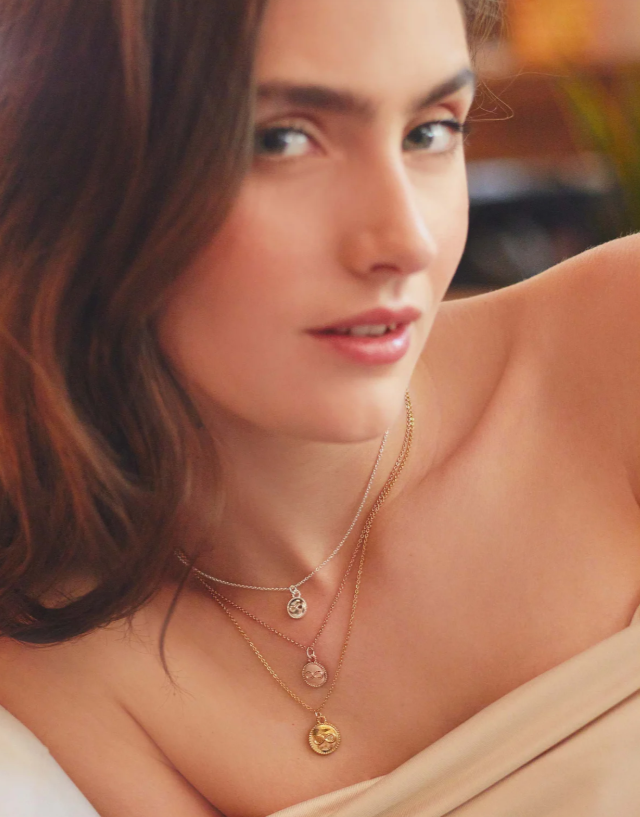 Capri Set of 3 Golden, Silver & Rose Necklaces