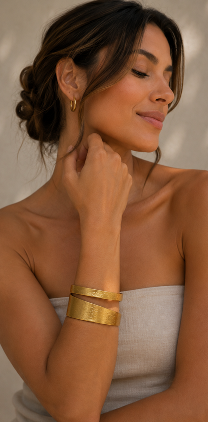 Wide cuff bracelet