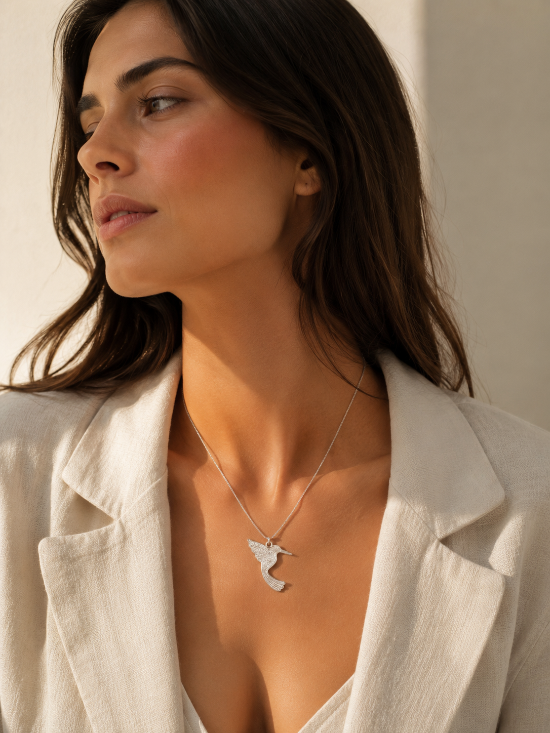 Colibrí (Hummingbird) Silver Necklace