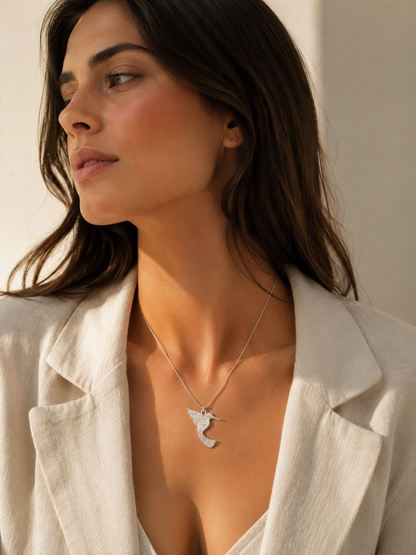 Colibrí (Hummingbird) Silver Necklace