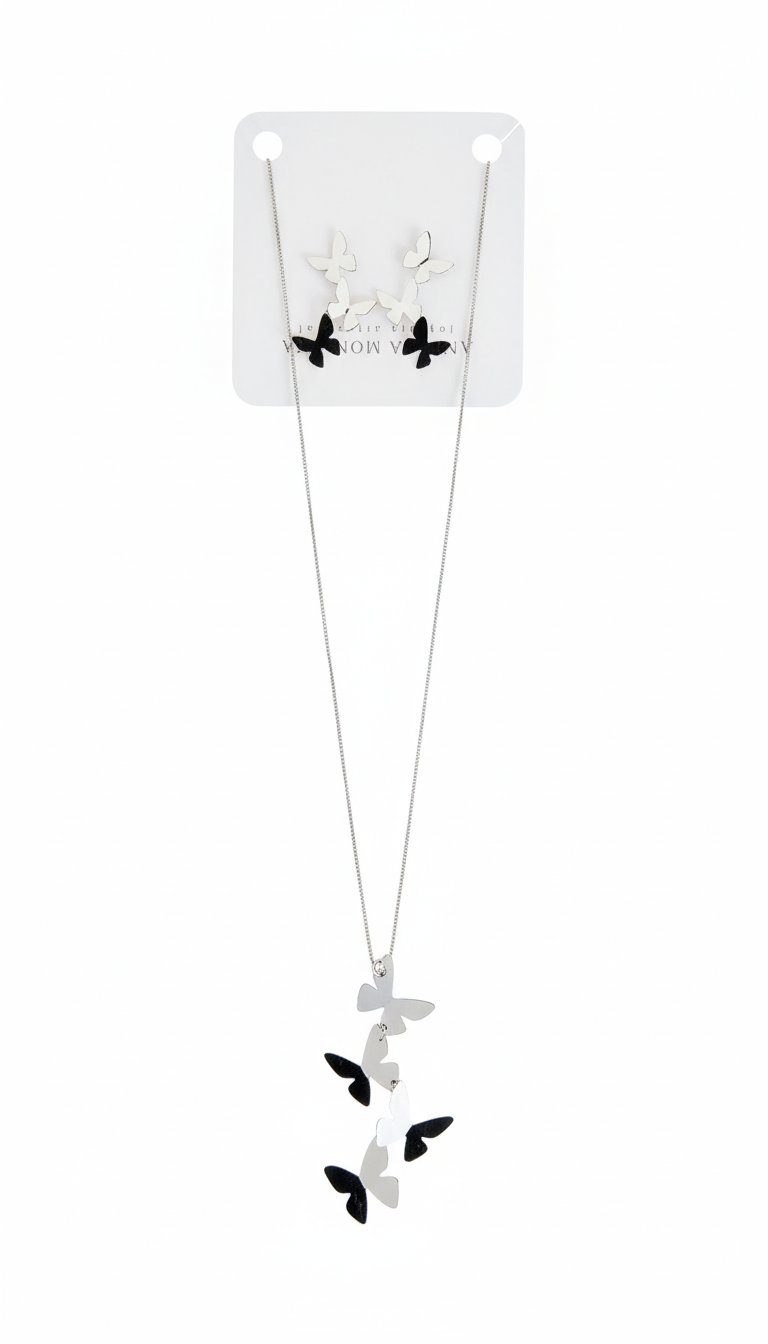 Colibrí Silver Necklace & Earrings Set