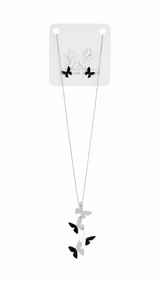 Colibrí Silver Necklace & Earrings Set