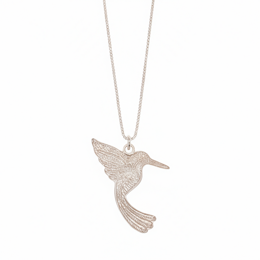 Colibrí (Hummingbird) Silver Necklace