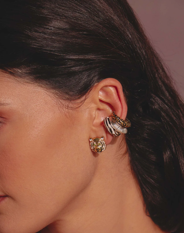 Safari Set of 3 Golden & Silver Earcuffs