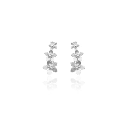 Triple Guayacan Silver Stud Earrings main
