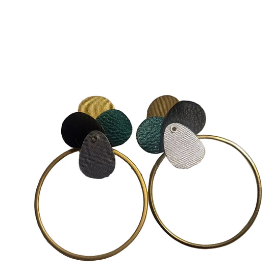 Hummingbird Earrings - Green and Blue